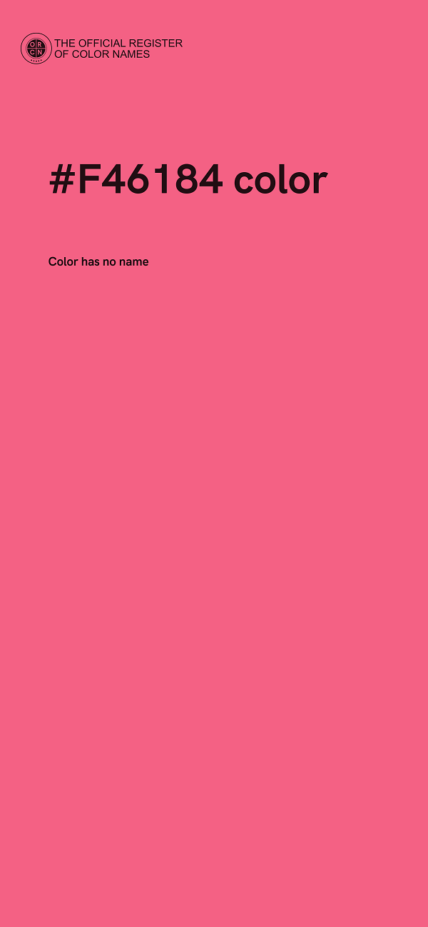 #F46184 color image