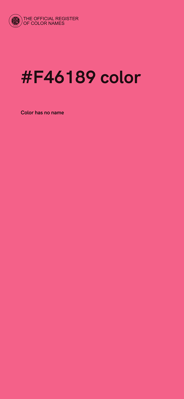 #F46189 color image