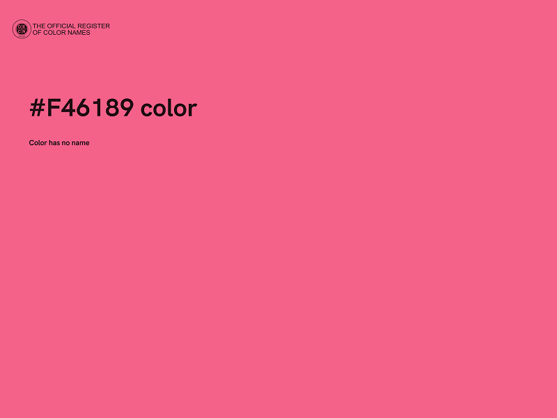 #F46189 color image