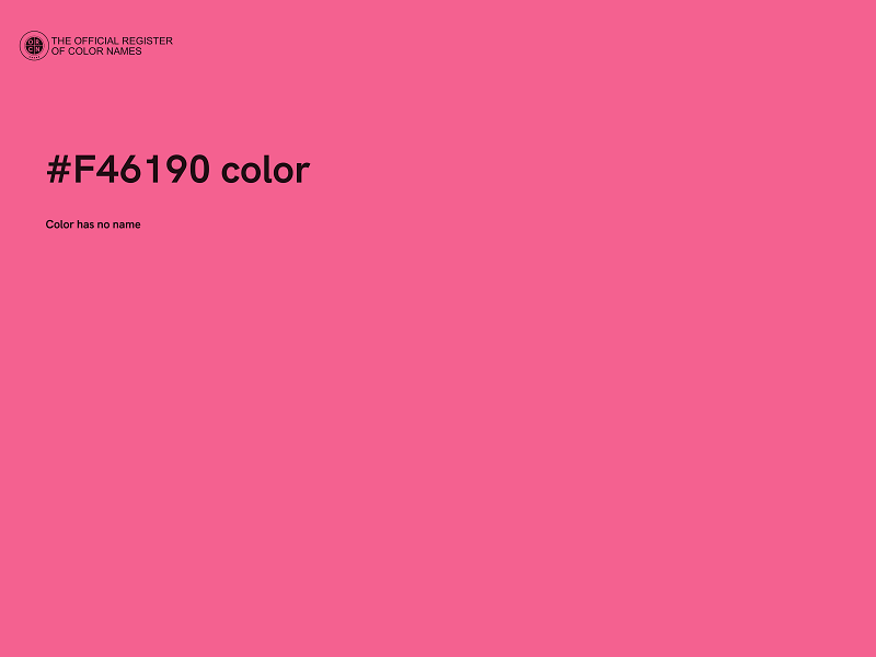 #F46190 color image