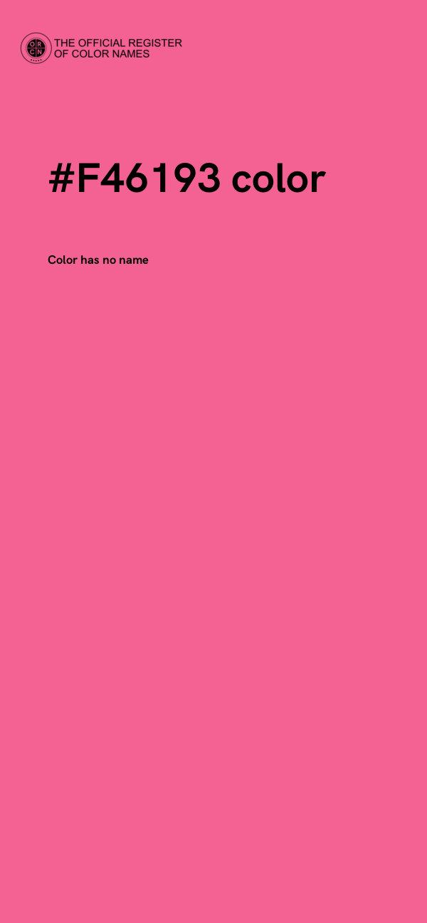 #F46193 color image