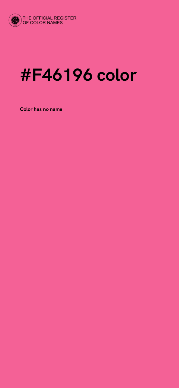 #F46196 color image