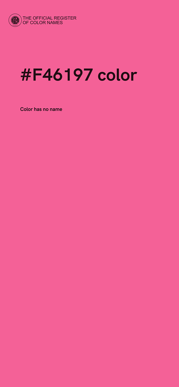 #F46197 color image