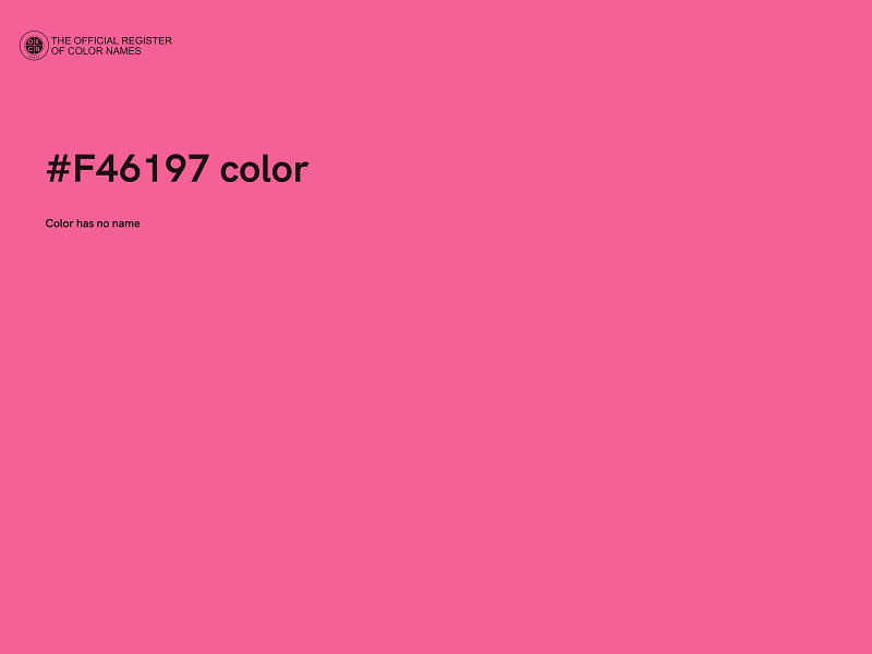#F46197 color image
