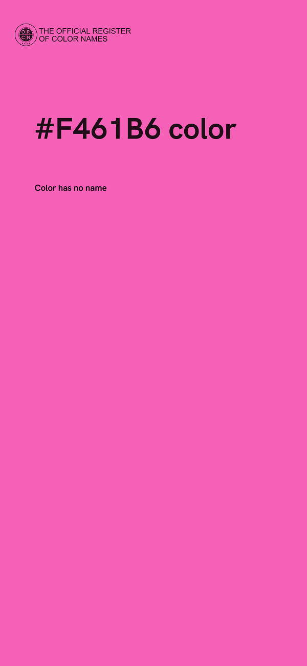 #F461B6 color image