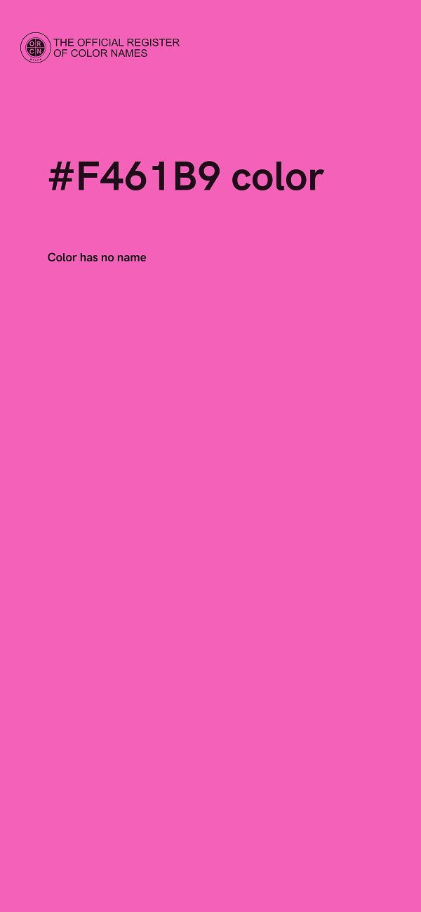 #F461B9 color image