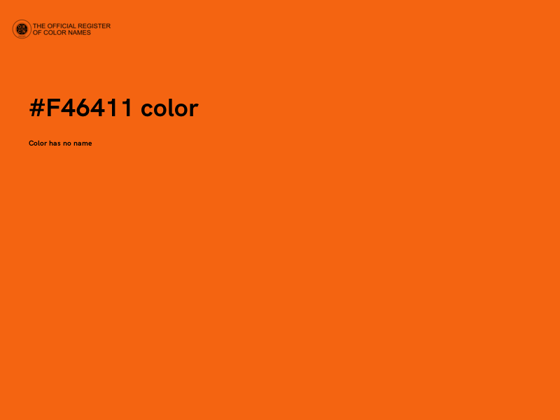 #F46411 color image