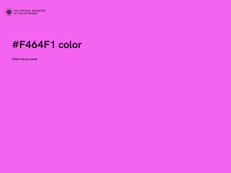 #F464F1 color image