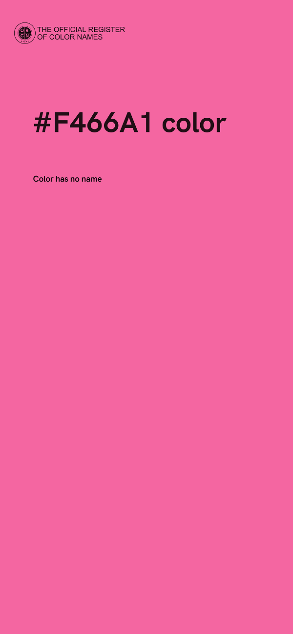 #F466A1 color image