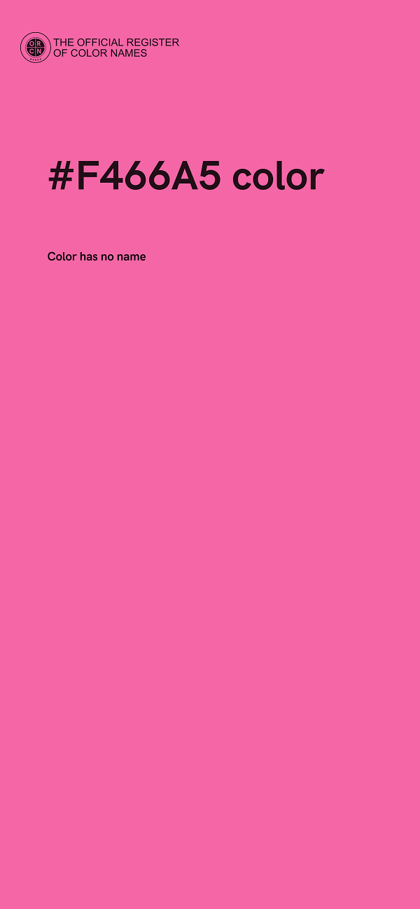 #F466A5 color image