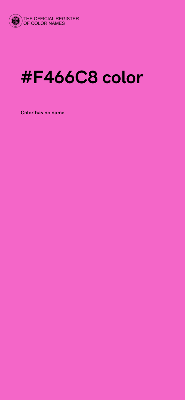 #F466C8 color image