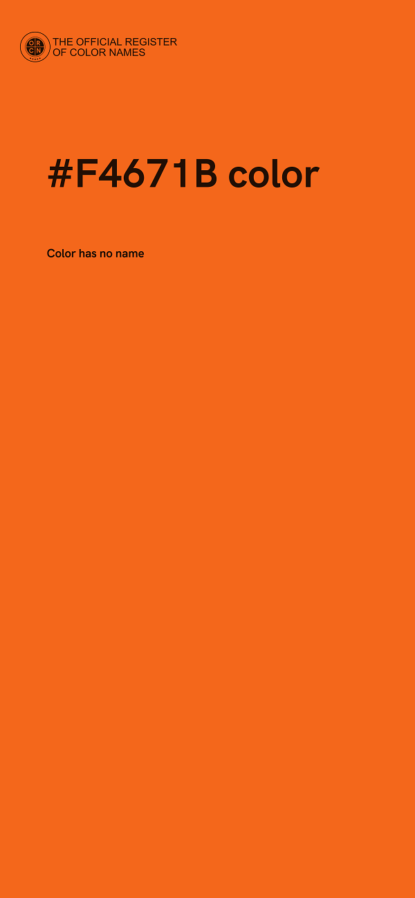 #F4671B color image