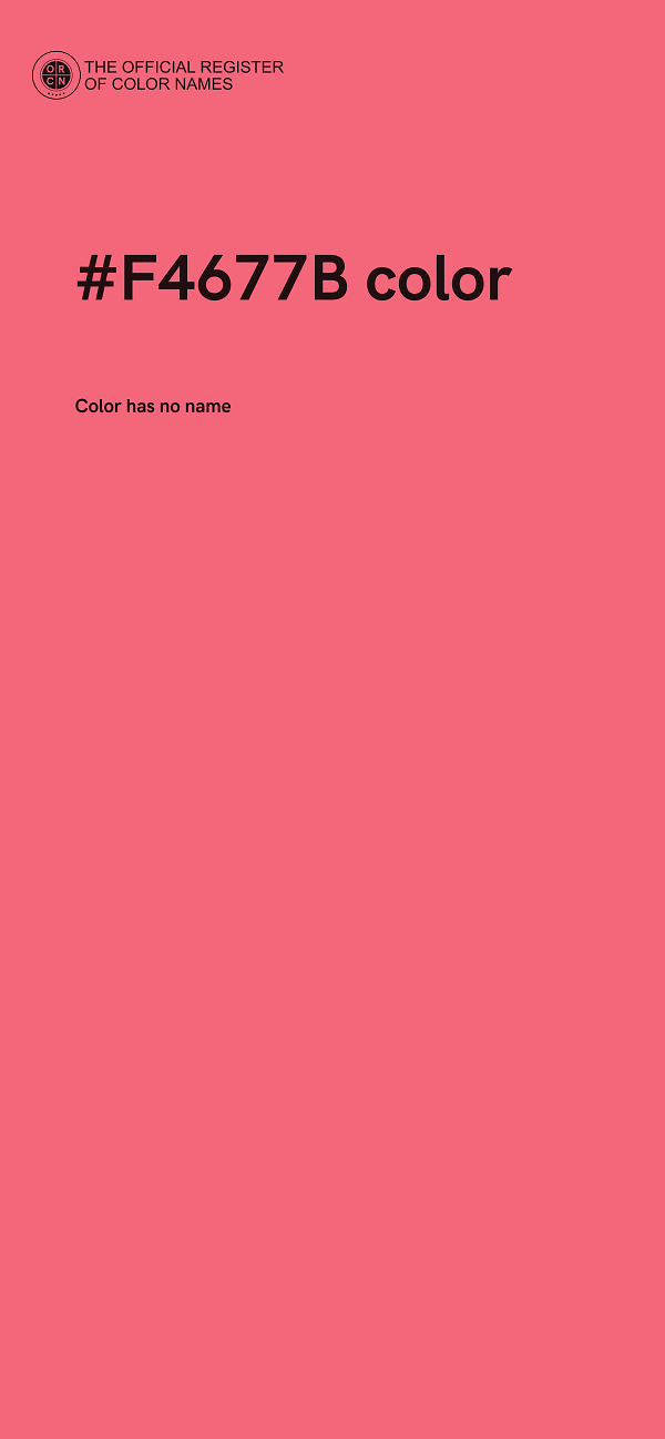 #F4677B color image