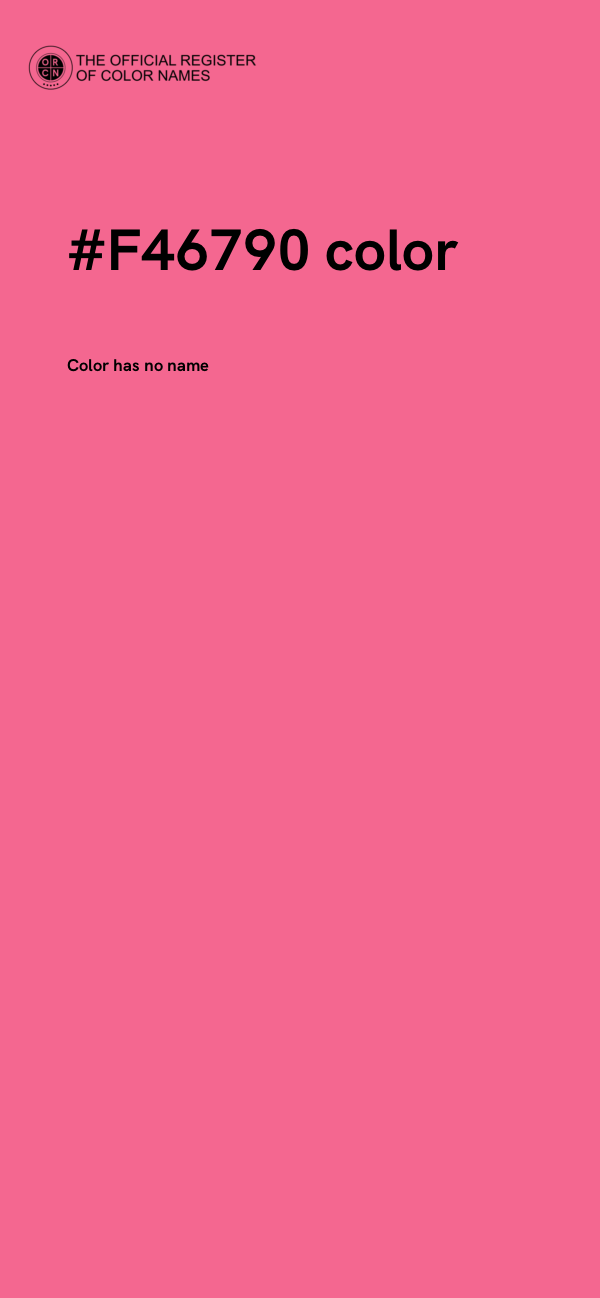 #F46790 color image