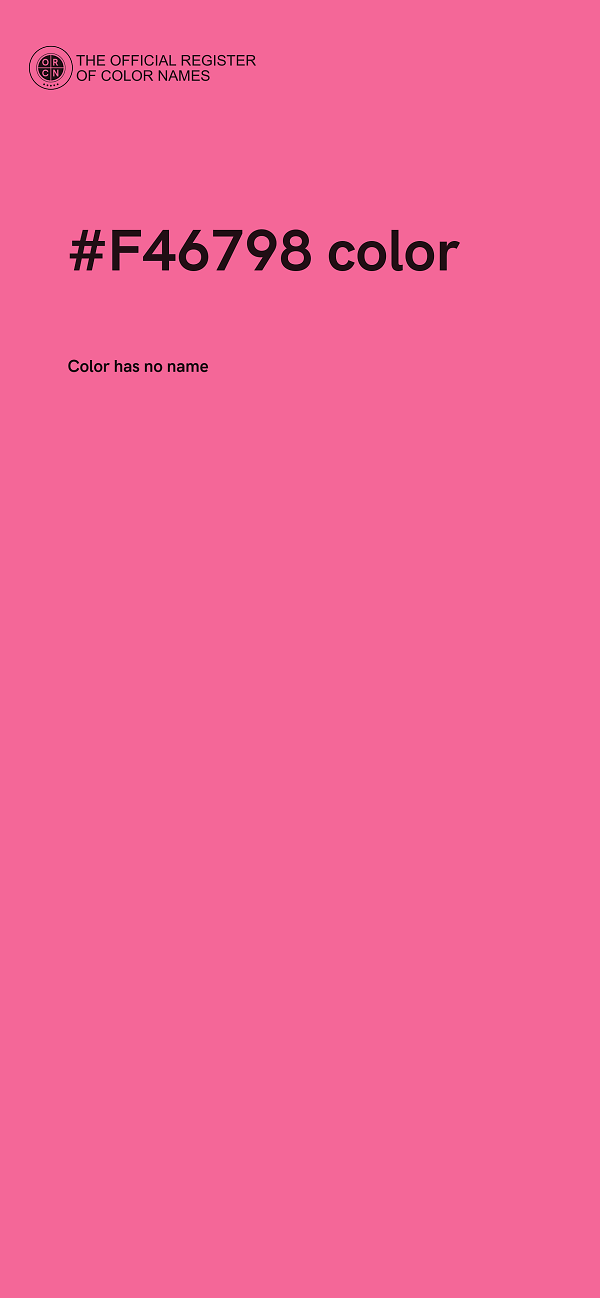 #F46798 color image