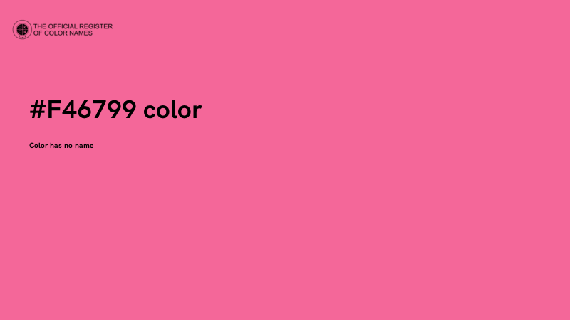 #F46799 color image