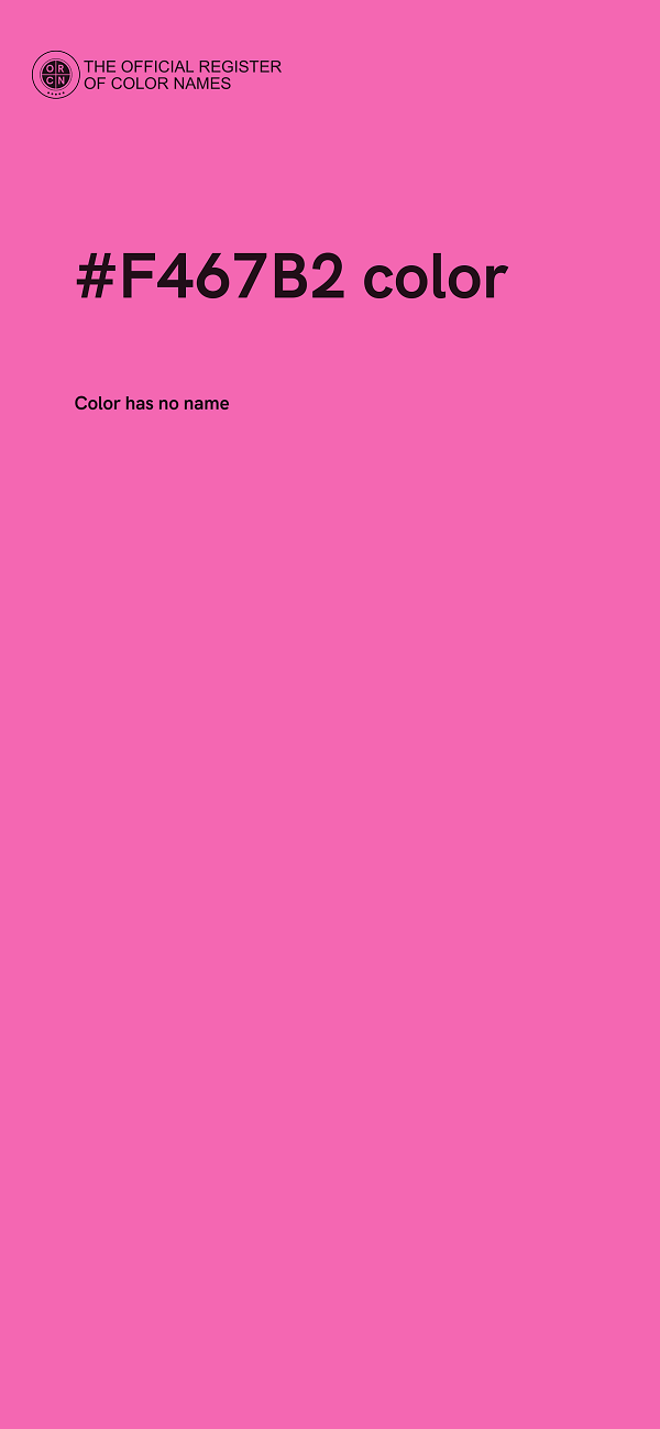 #F467B2 color image