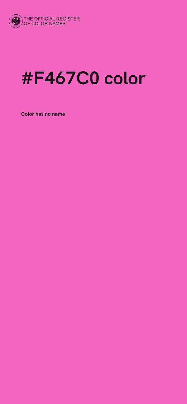 #F467C0 color image