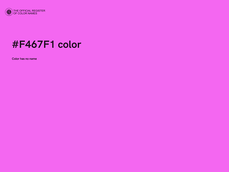 #F467F1 color image