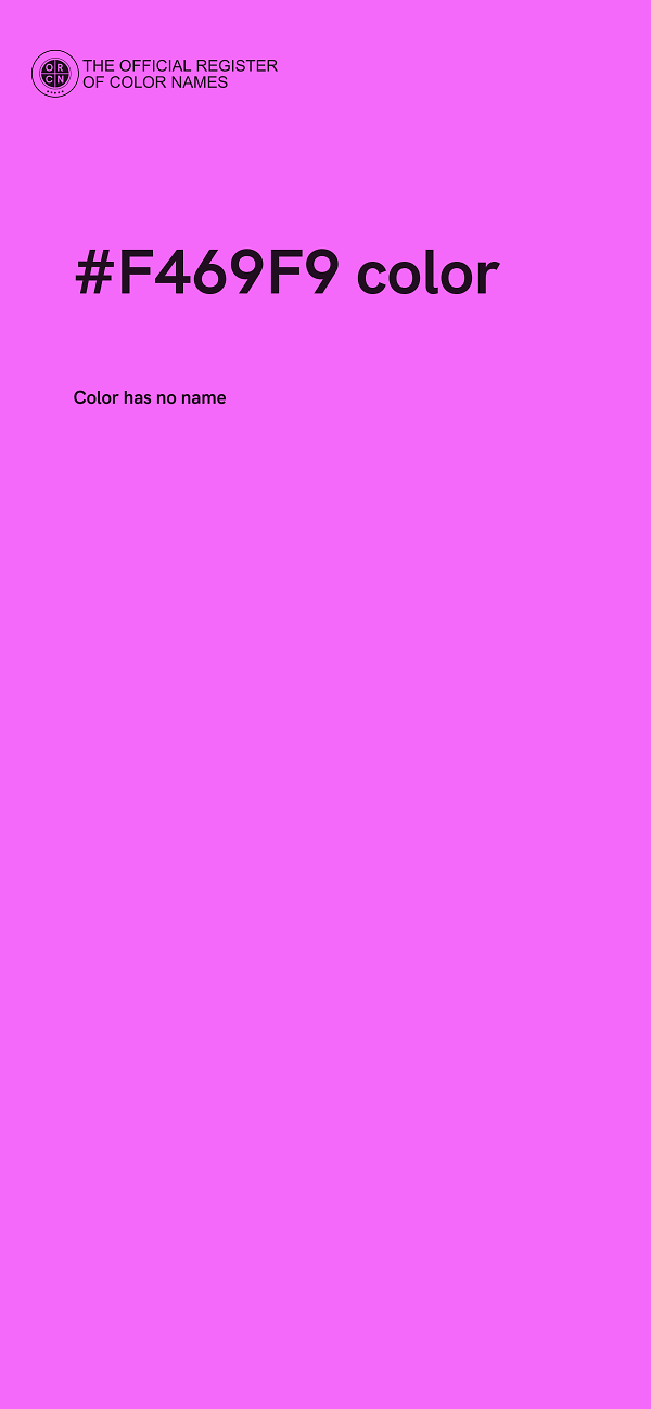 #F469F9 color image