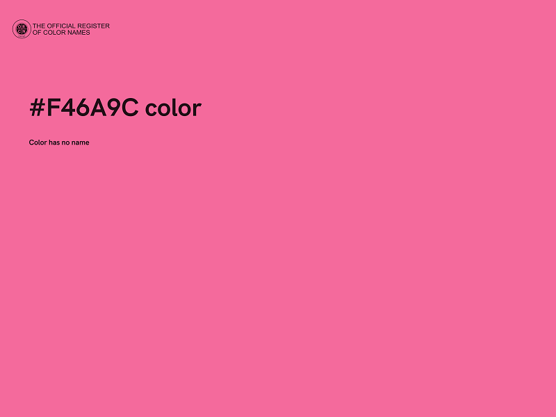 #F46A9C color image