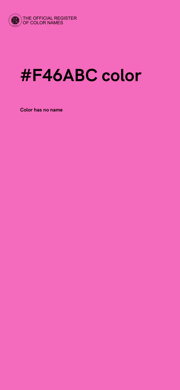 #F46ABC color image