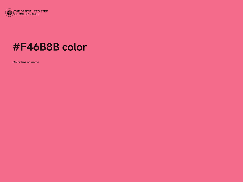 #F46B8B color image