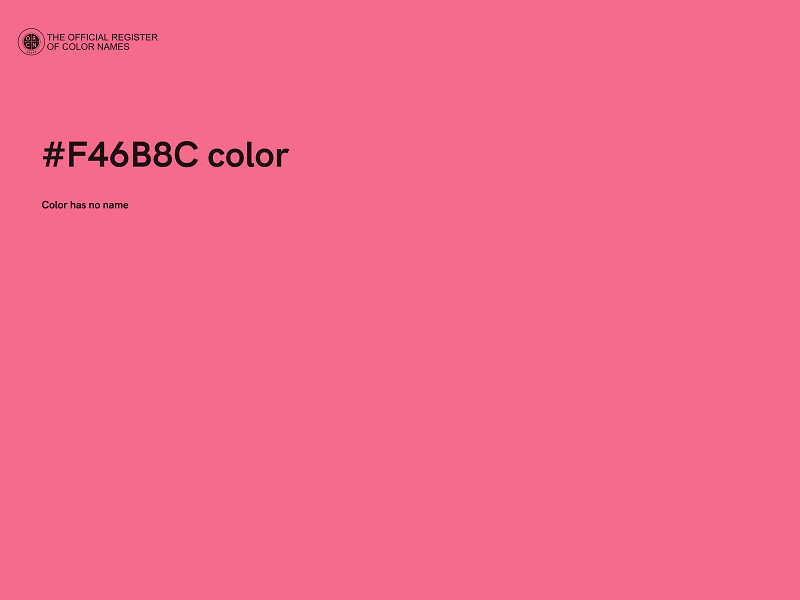 #F46B8C color image