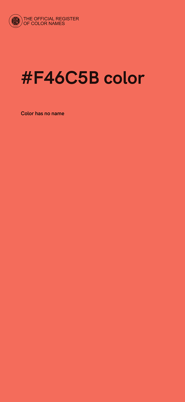 #F46C5B color image
