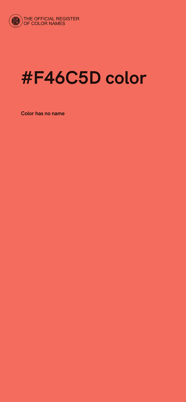#F46C5D color image