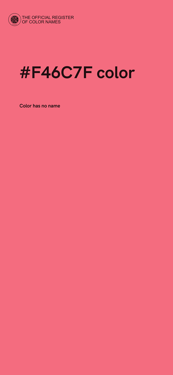 #F46C7F color image