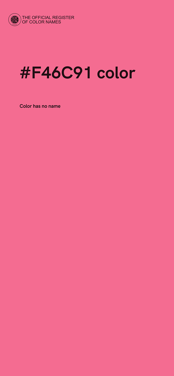 #F46C91 color image