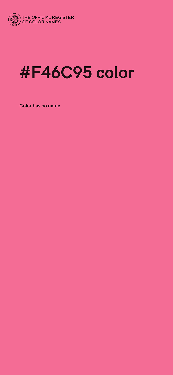 #F46C95 color image