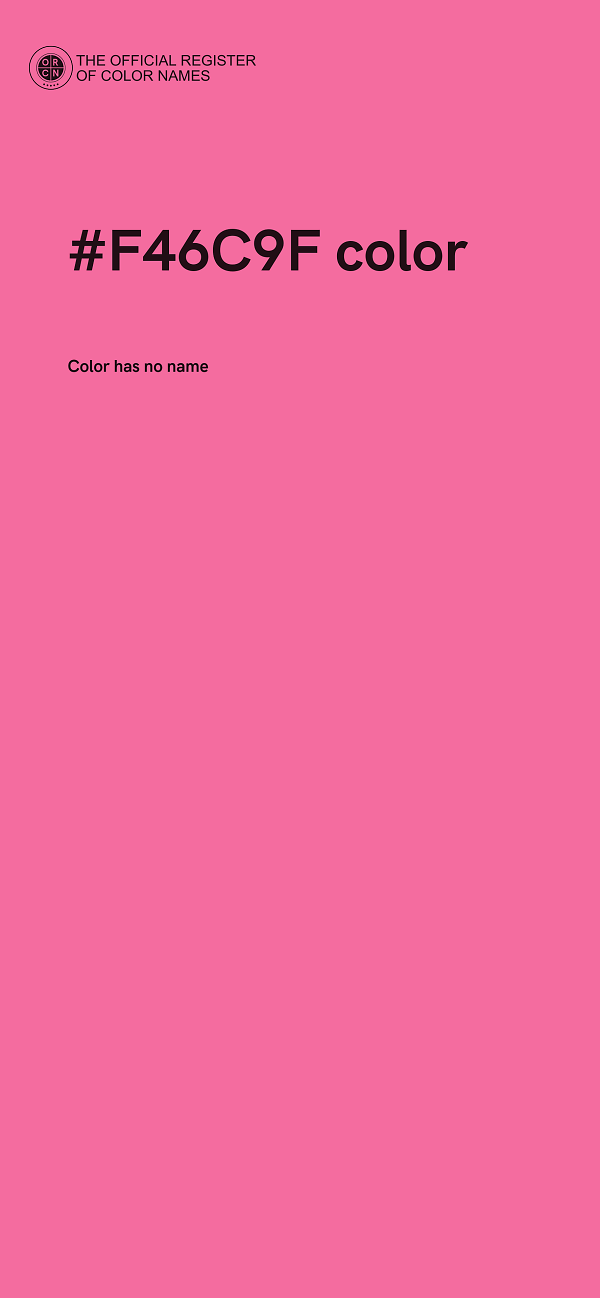 #F46C9F color image