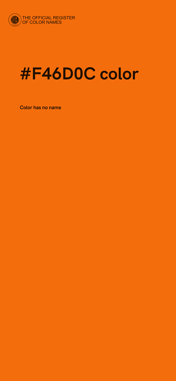 #F46D0C color image