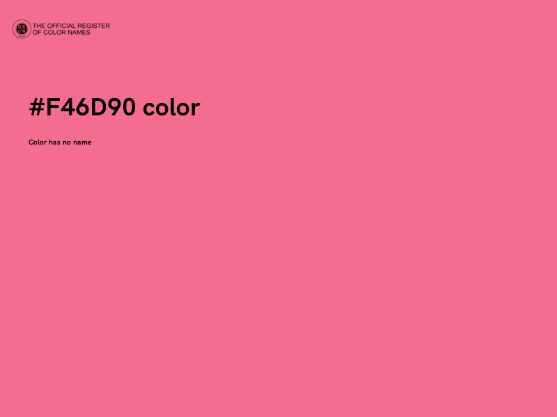 #F46D90 color image