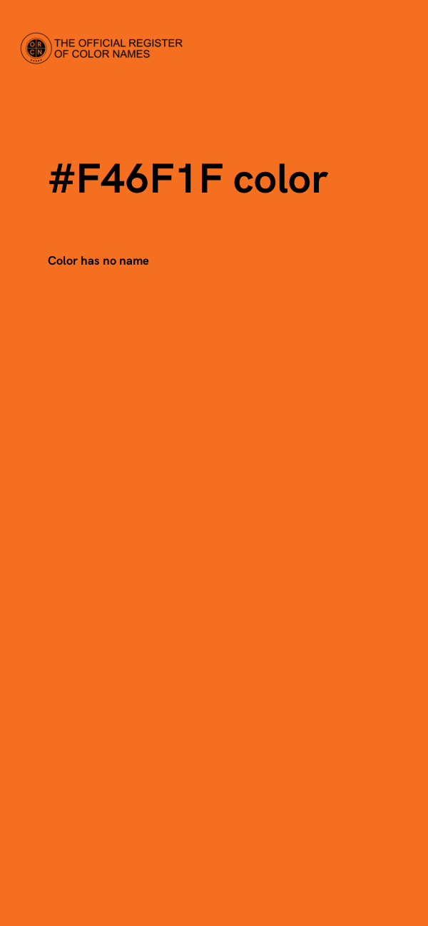 #F46F1F color image