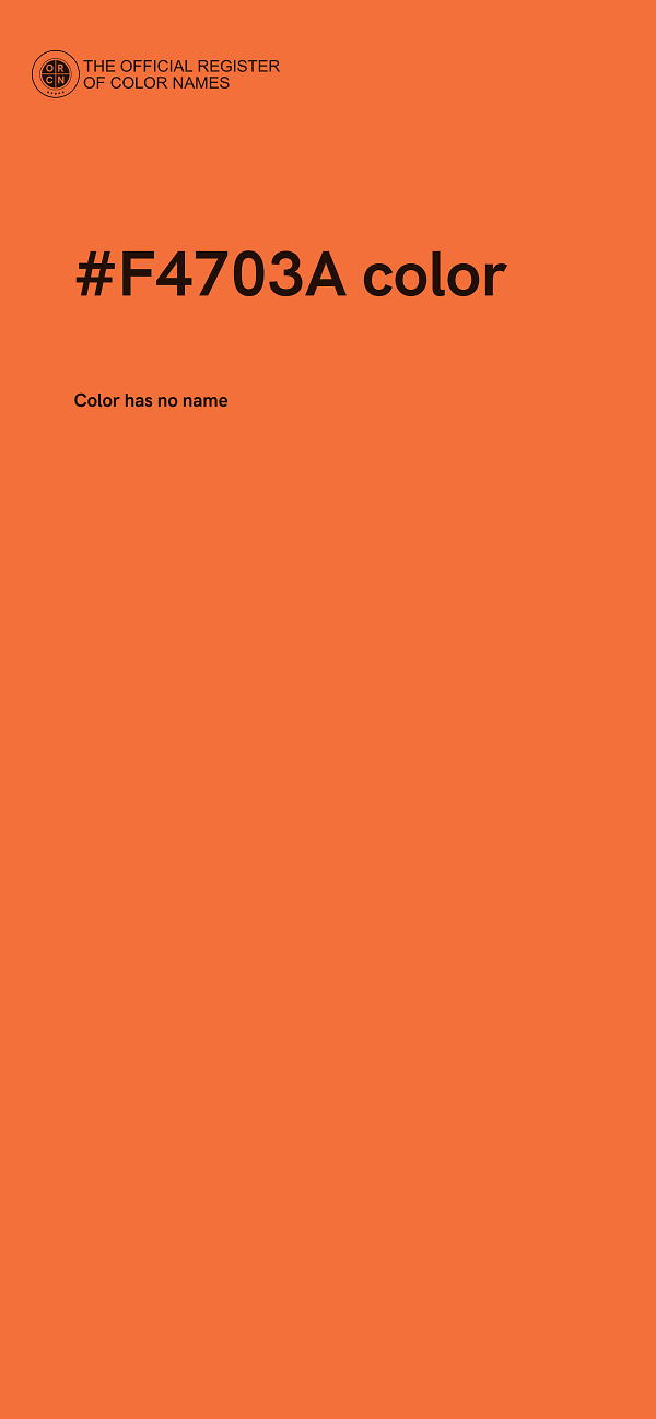 #F4703A color image