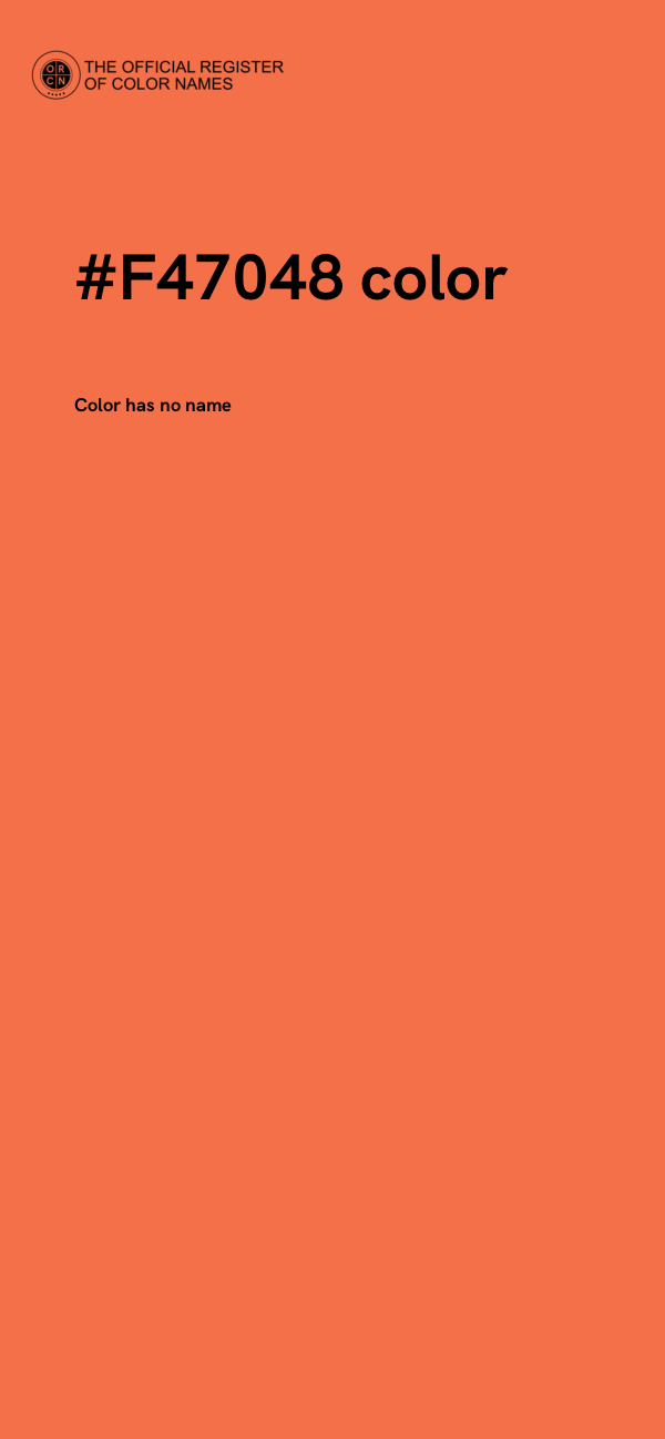 #F47048 color image