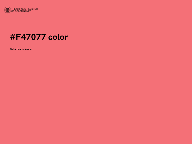 #F47077 color image
