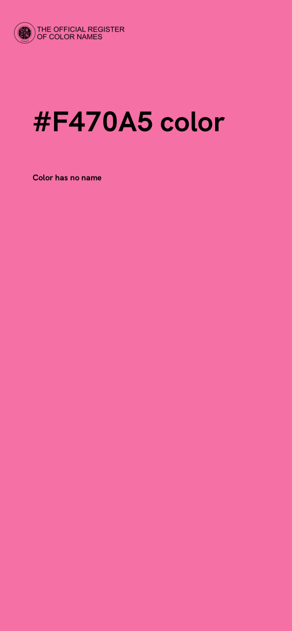#F470A5 color image