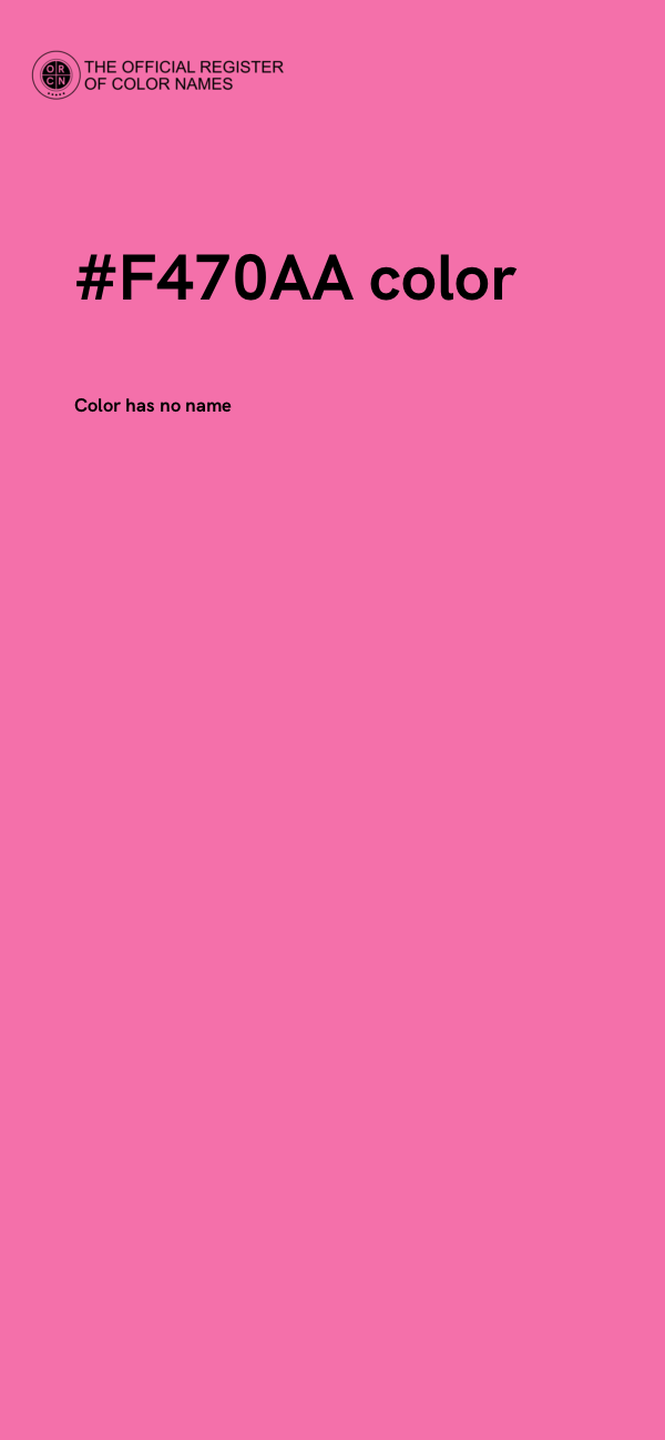 #F470AA color image