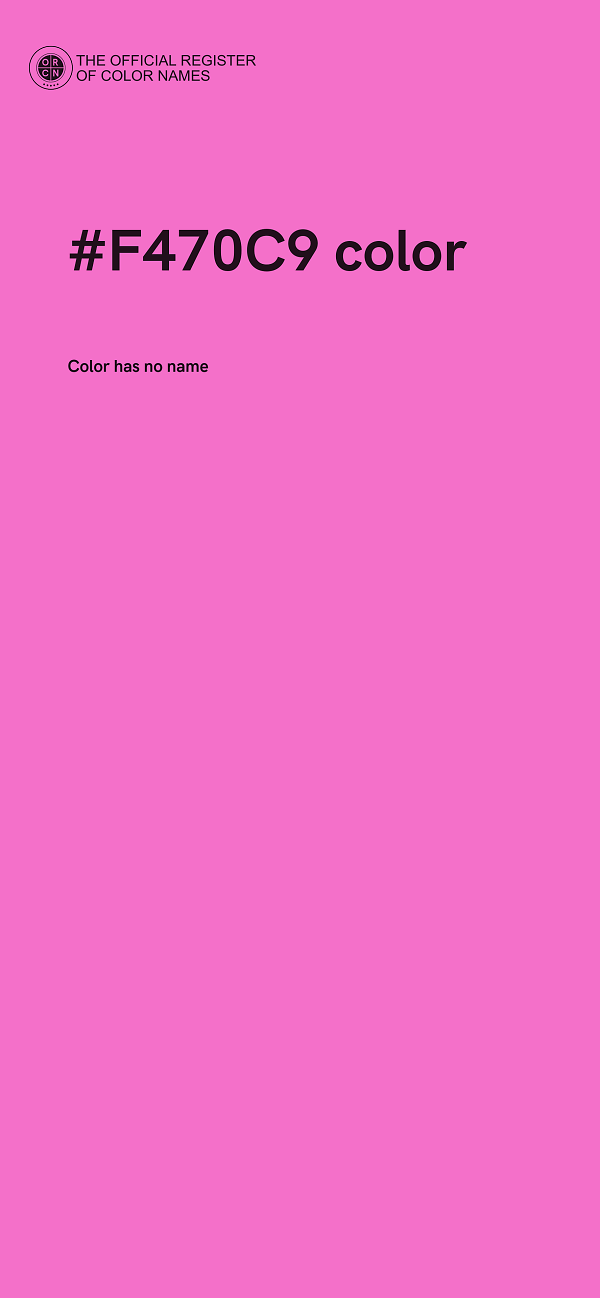 #F470C9 color image