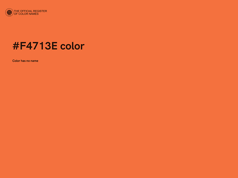 #F4713E color image