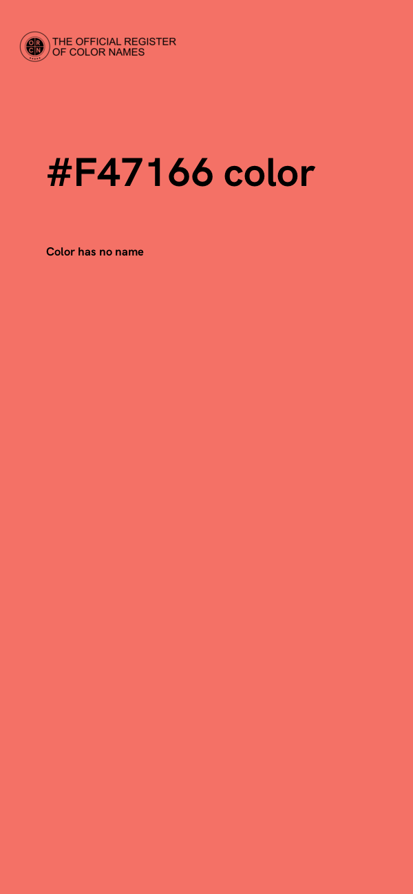 #F47166 color image