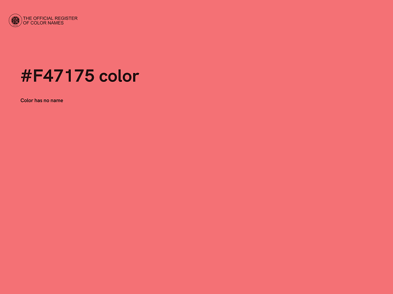 #F47175 color image