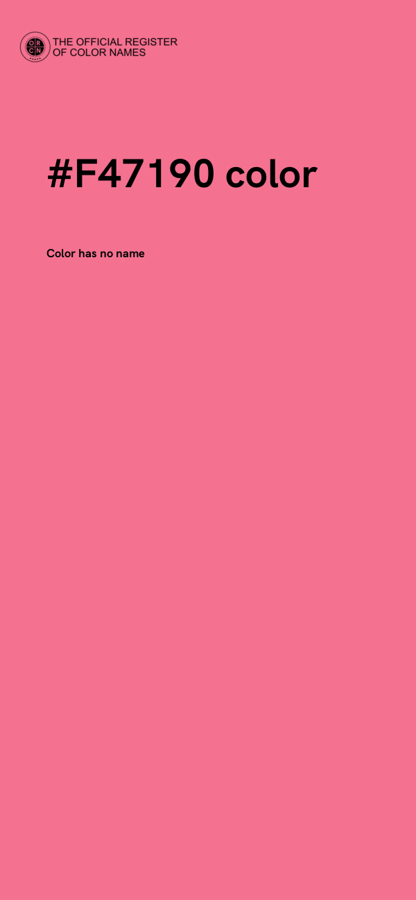 #F47190 color image