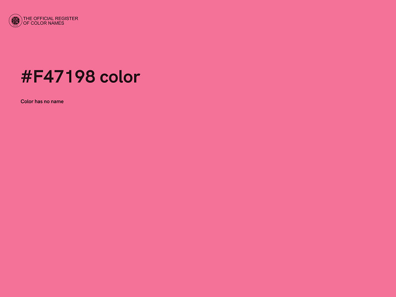 #F47198 color image