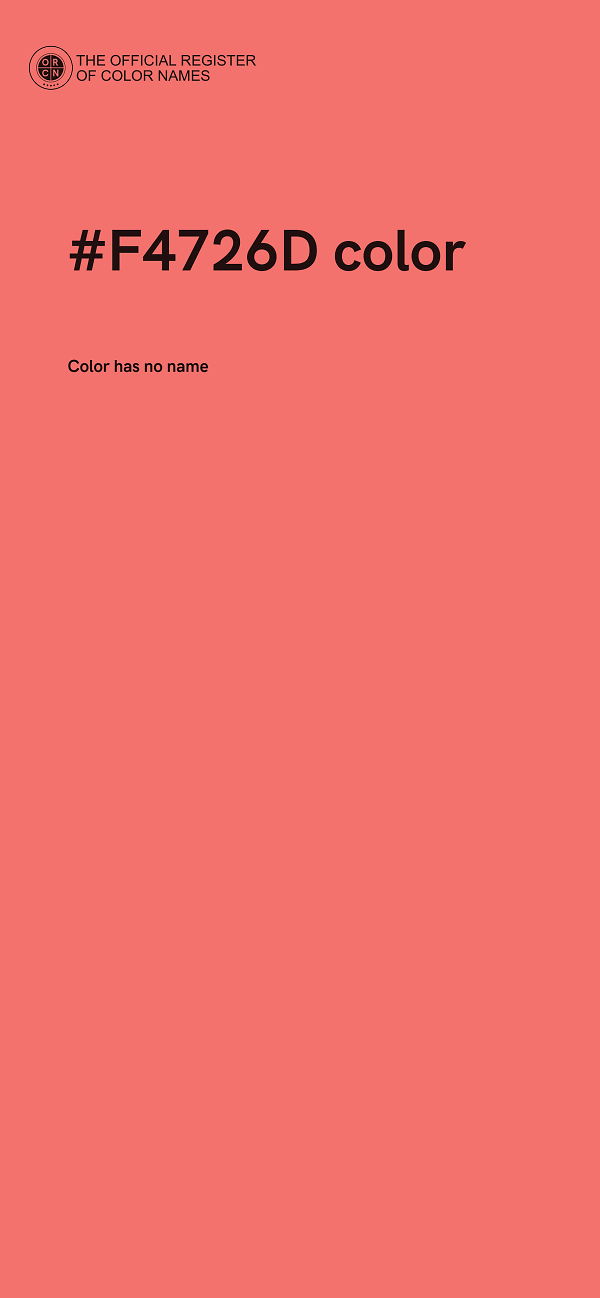 #F4726D color image