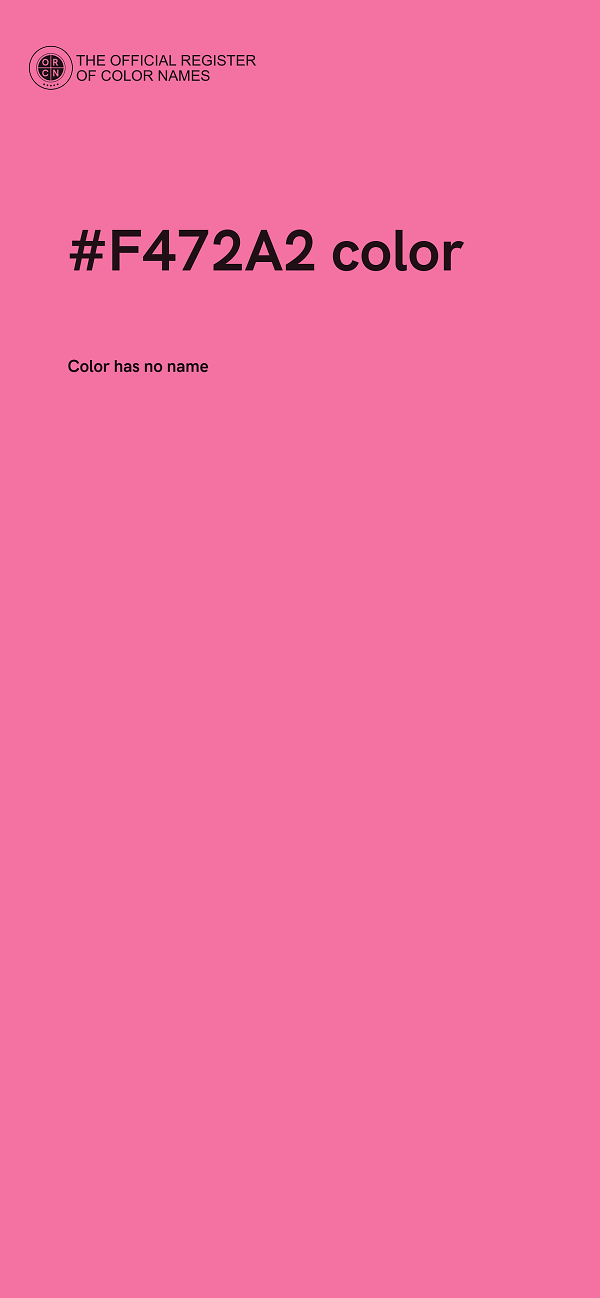 #F472A2 color image